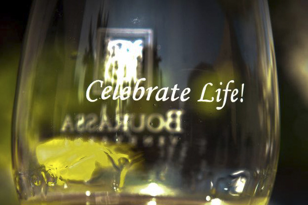 Vic Bourassa's motto at the vineyard is to "Celebrate Life"!