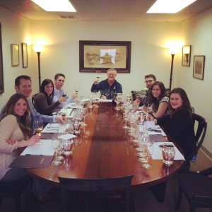 The Alister & Paine Wine Tasting Panel enjoying the 2005 Insignia at Joseph Phelps.