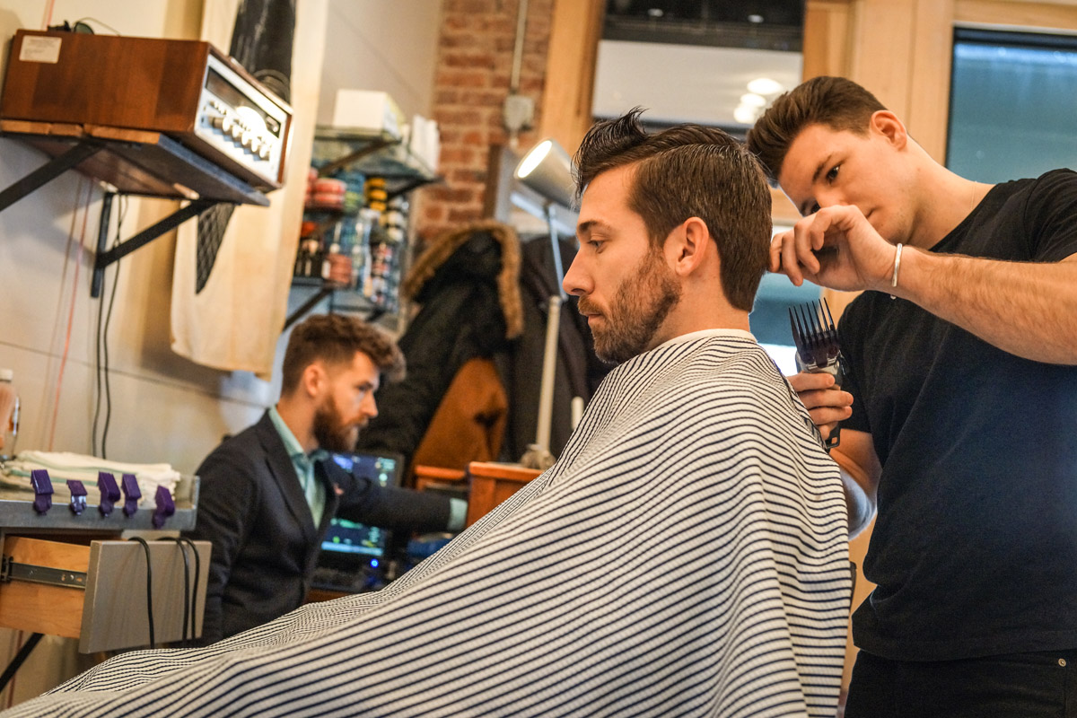 Austin of Persons of Interest Barbershop in Brooklyn